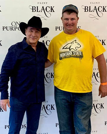 Josh 'Juice' Erickson with Clint Black Josh Erickson with Clint Black