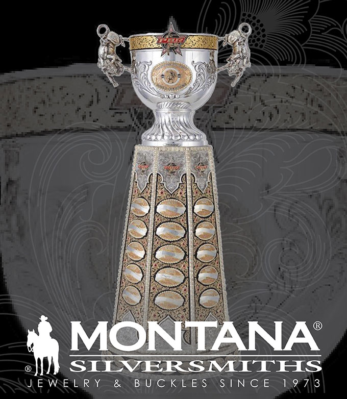 PBR Championship Trophy created by Montana Silversmiths