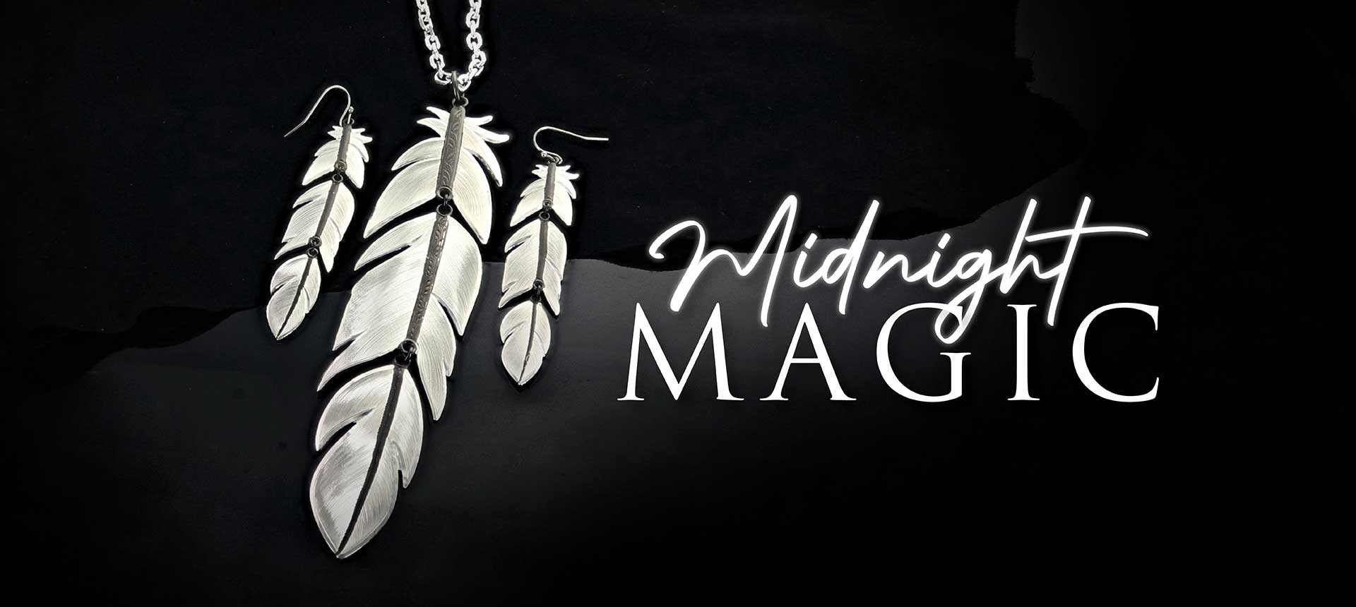 Midnight Magic Feather Jewelry | Women's Signature Jewelry Collection | Montana Silversmiths