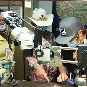 Visiting with engravers